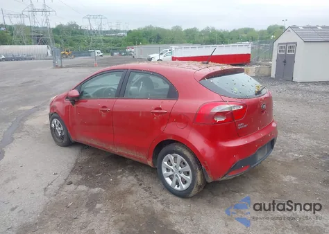 2014 Kia Rio Lx из США, поврежденный, VIN KNADM5A31E6376820